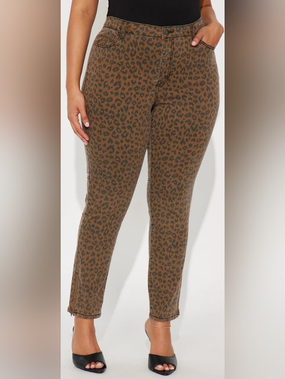 Leopard Print Skinny Jeans